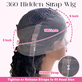 ADESORAES water wave 360 lace front offers soft waves and natural movement.