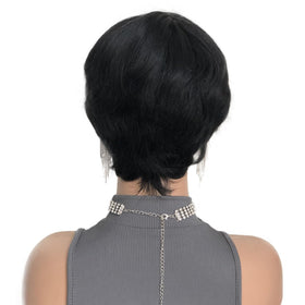 Adette 180-density Brazilian virgin hair reflects fullness and durability.