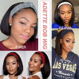 Adette headband wig packaging includes extra headbands and lashes.