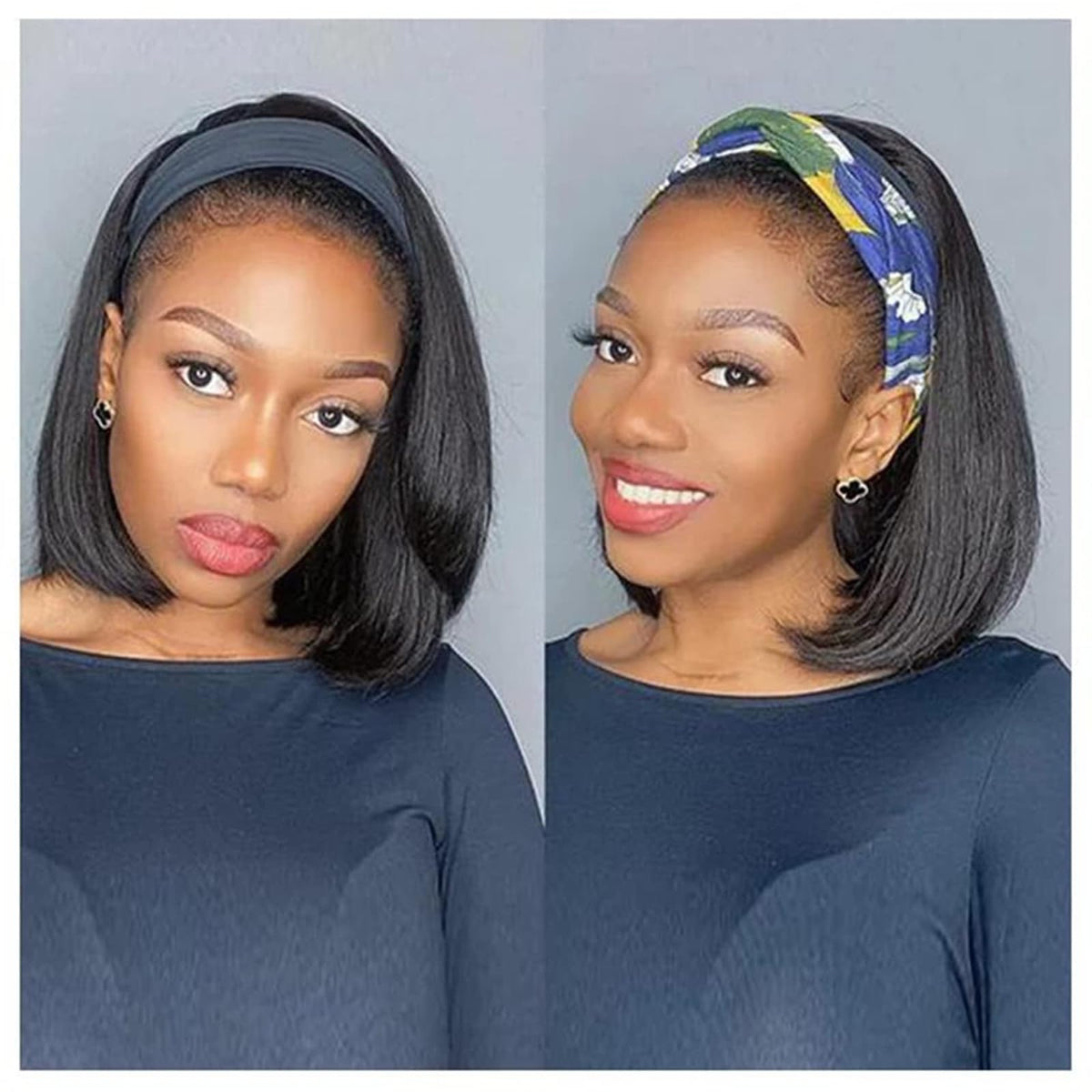 Adette packaging ready for gifting with wig cap and color headbands.