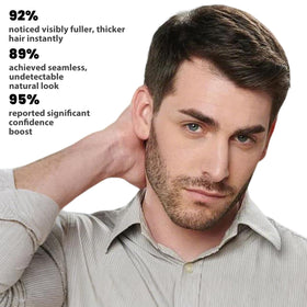 Adglamful Natural Look Finish: seamless blend with real hair.