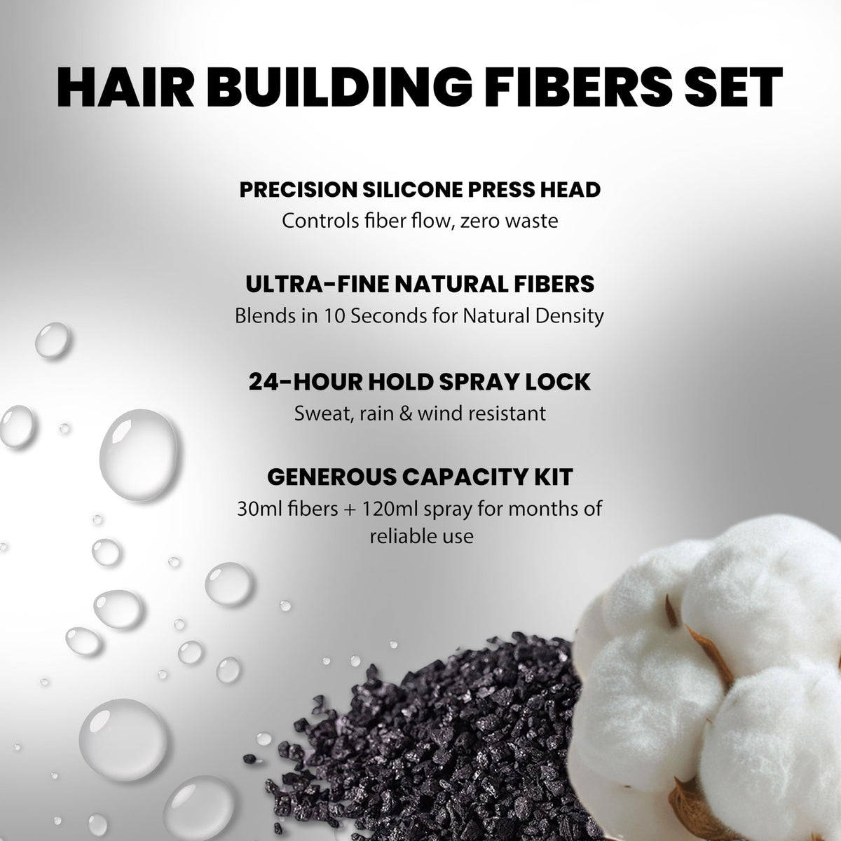 Adglamful Quick-Application Hair Fiber: easy handling for daily use.