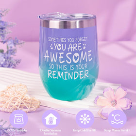 Adisher 12oz insulated tumbler keeps beverages cold or warm for hours.