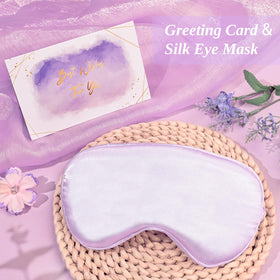 Adisher positive message card accompanies the tulip with uplifting vibes.