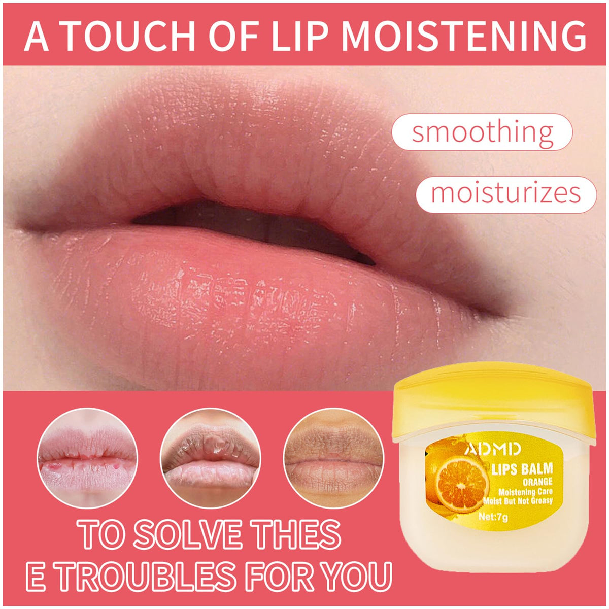 ADMD fruit flavors variety for versatile lip care routine.