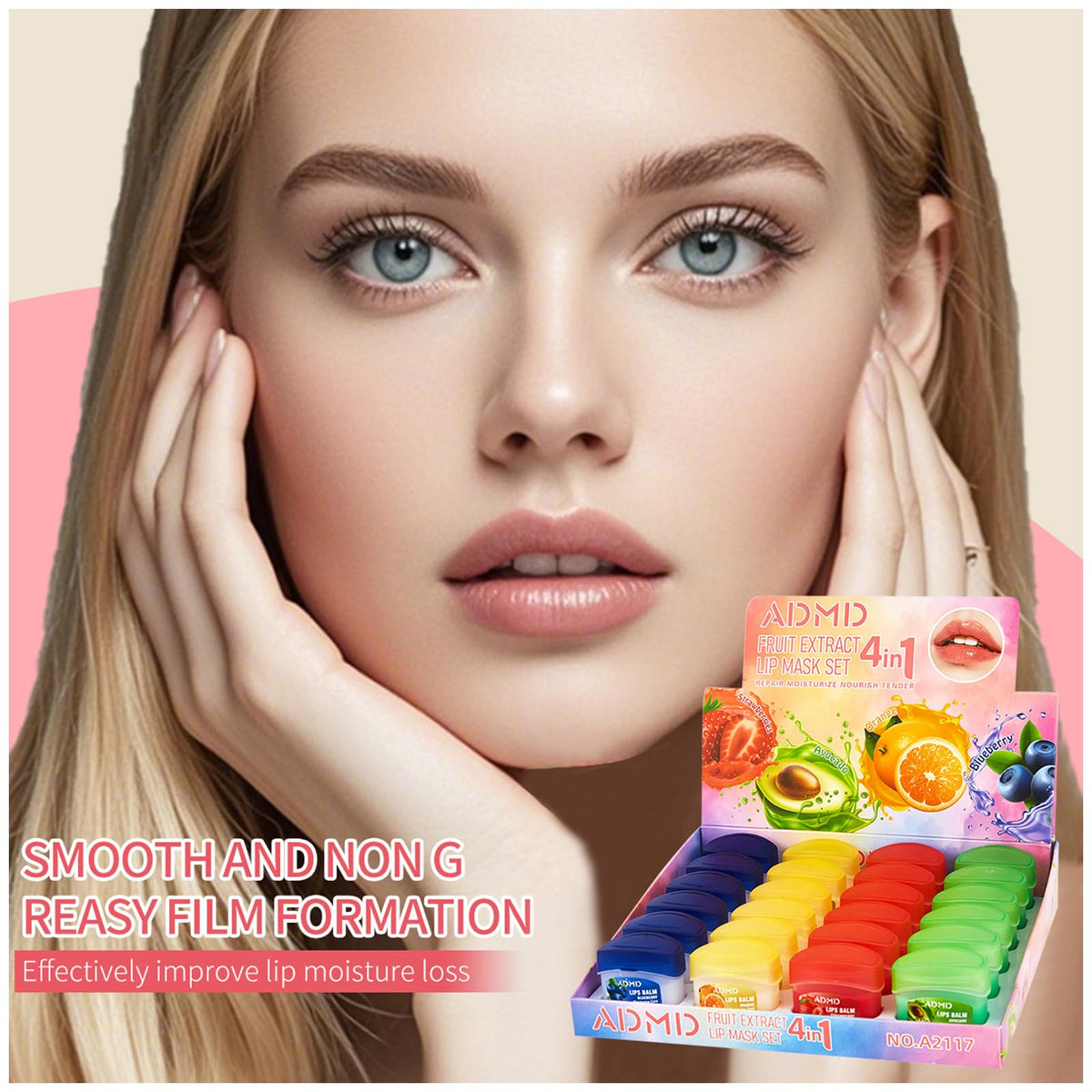 ADMD lip balm finish lightweight and non-greasy.