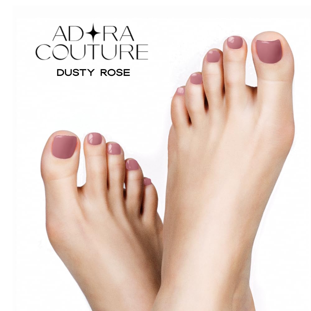 Adora Couture gel strips simplifying at home pedicures for busy days