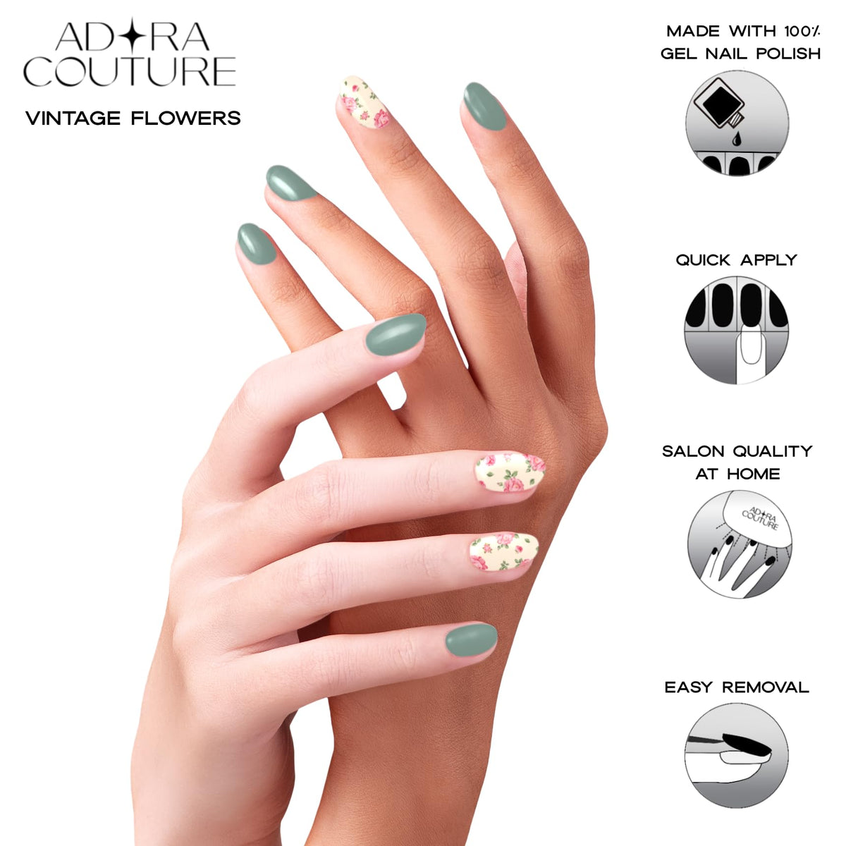 Adora Couture nail-file-and-stick enables precise shaping and easy lifting of strips.