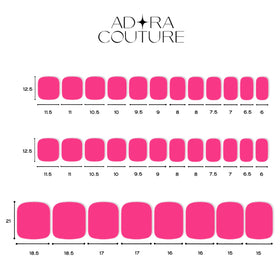 Adora Couture salon-quality toe nail wraps for easy at-home pedicures.