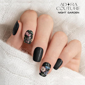 Black Garden gel strips require UV light to cure for lasting shine.