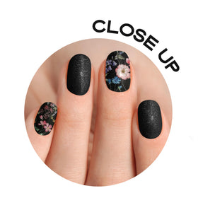 Design options from solids to glitter and ombre in the Adora Couture range.