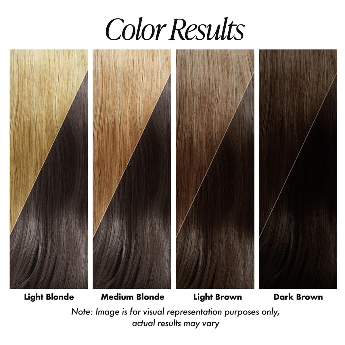 Adore Darkest Brown 2-pack swatches demonstrate depth and blend.