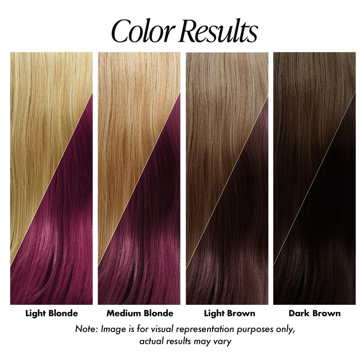Adore Magenta hair color result close-up with vibrant coverage