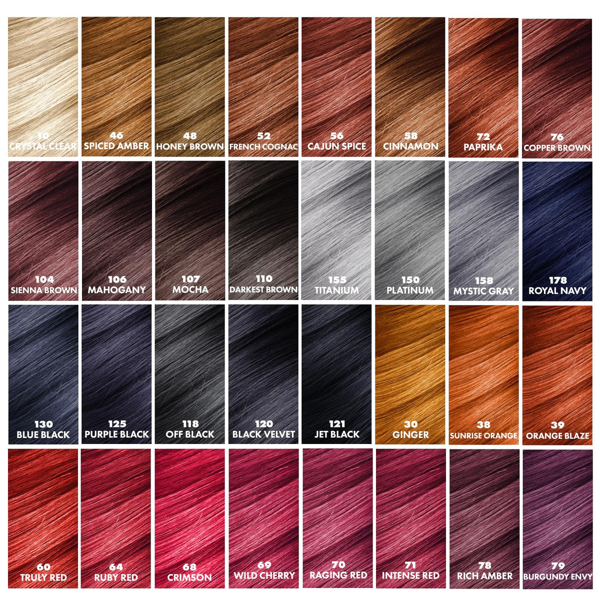 Adore Orange Blaze hair application image showing easy, no-mix application on multiple textures.
