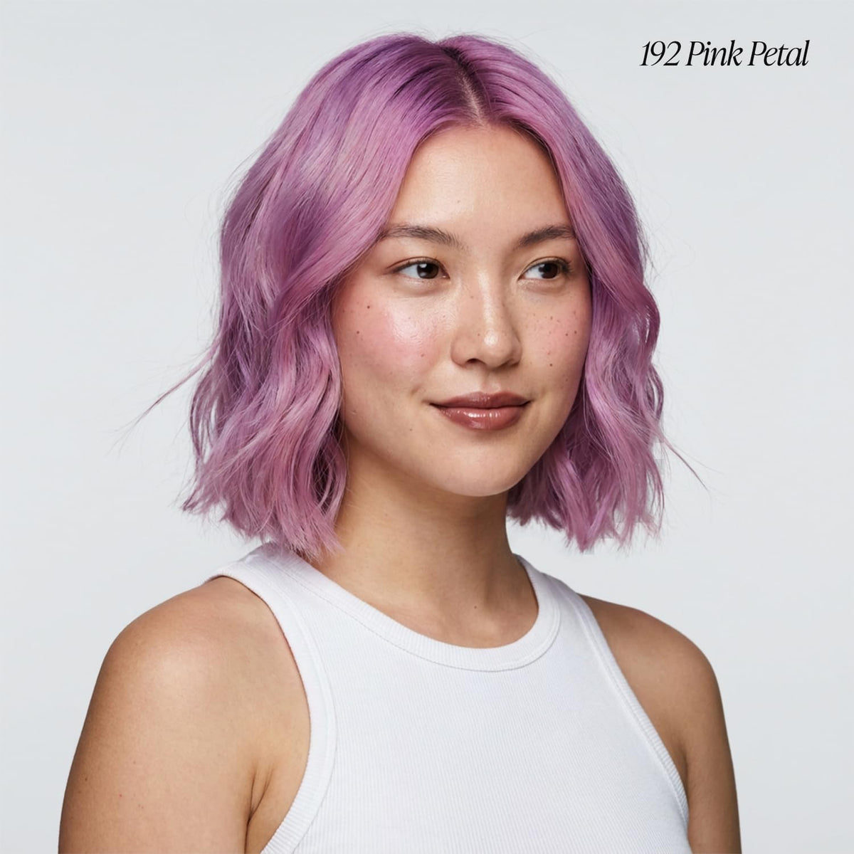 Adore Pink Petal color application demonstrating easy, mess-free use from the bottle.