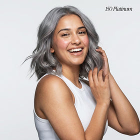 Adore Platinum swatches on hair showing even pigment application