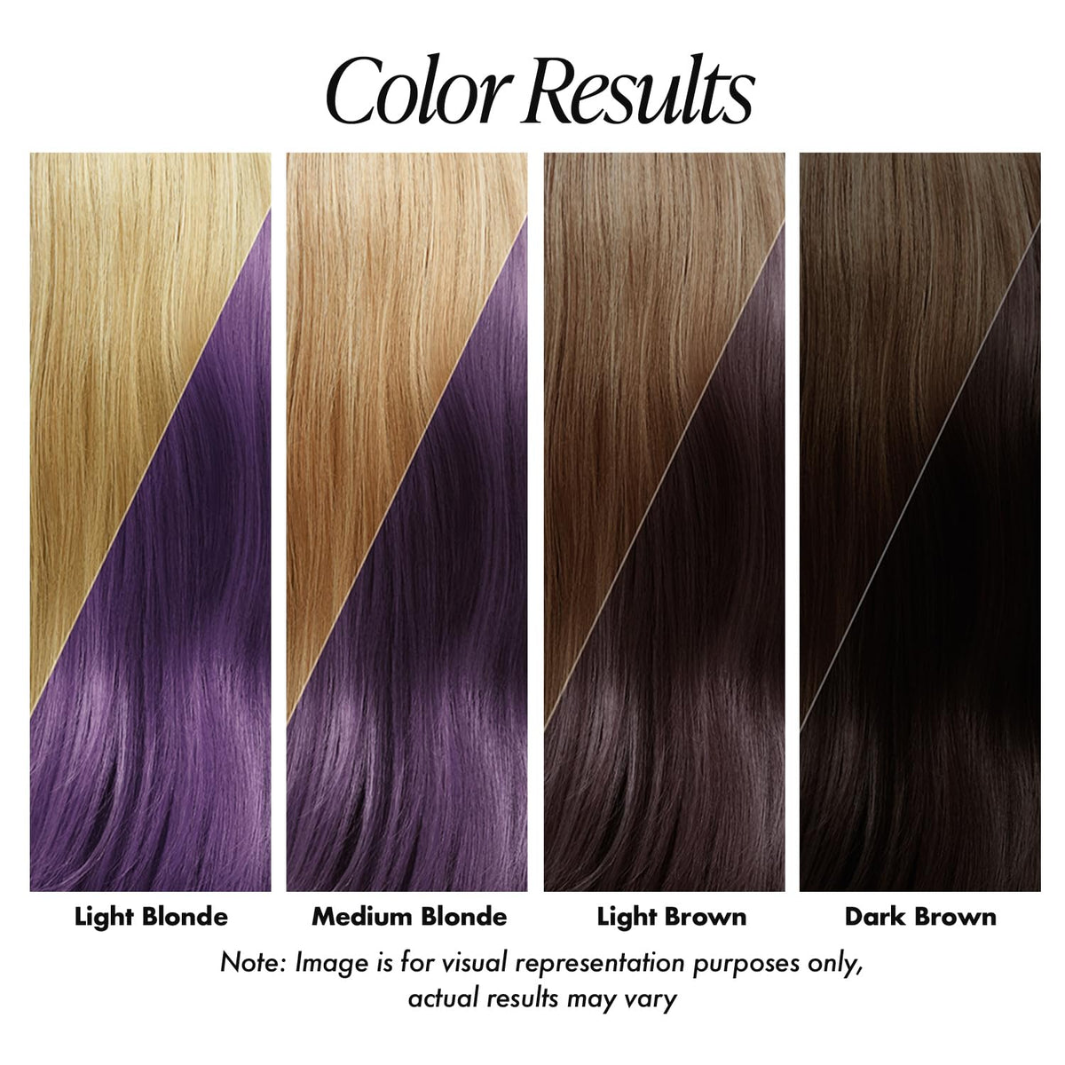 Hands applying Adore Purple Rage to hair for even coverage