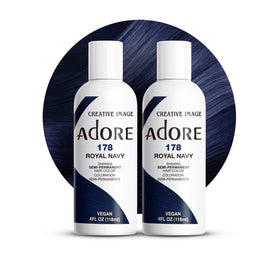Adore Royal Navy bottle pour showing rich blue color for even application