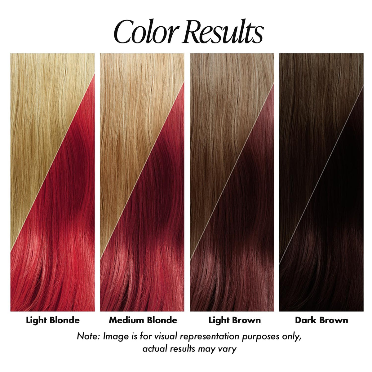 Adore Ruby Red dye application demonstrates easy, ready-to-use convenience