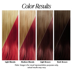 Adore Ruby Red dye application demonstrates easy, ready-to-use convenience