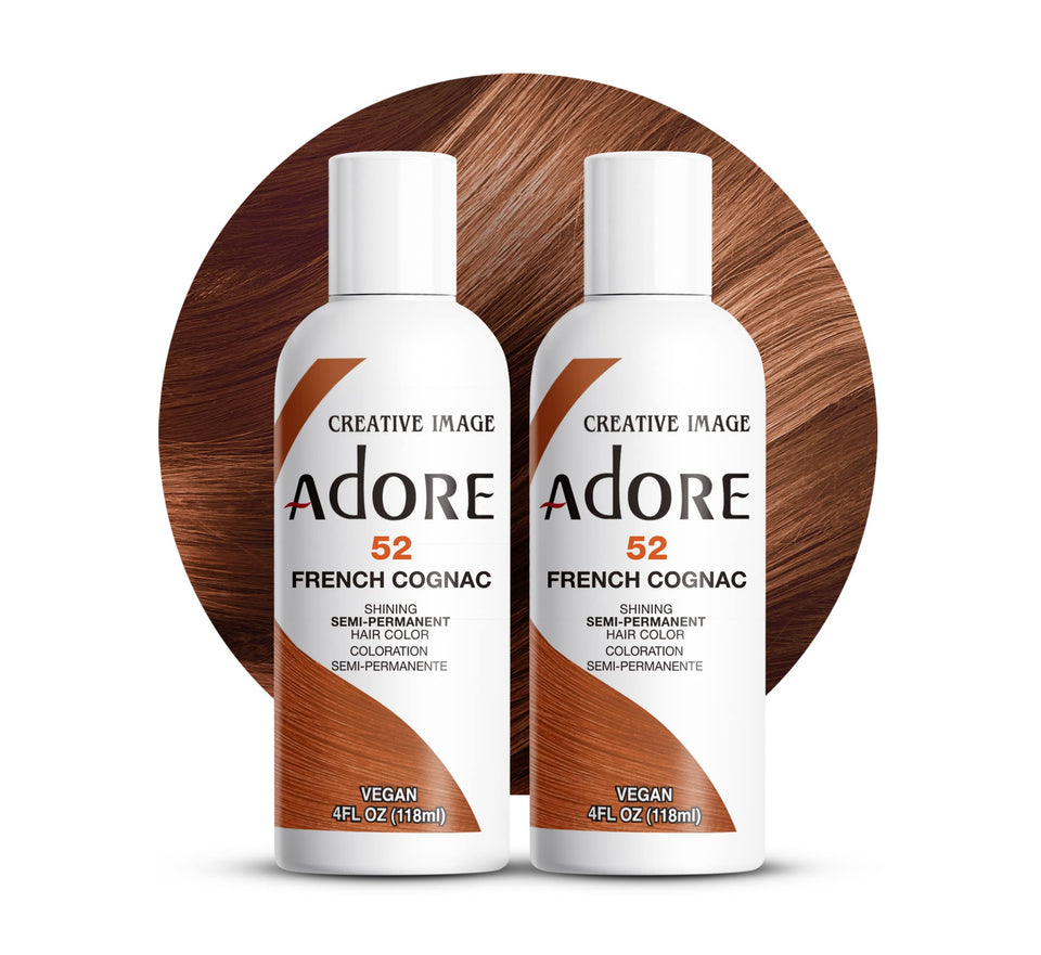 Adore 052 French Cognac bottle pour delivers rich, even brown color.