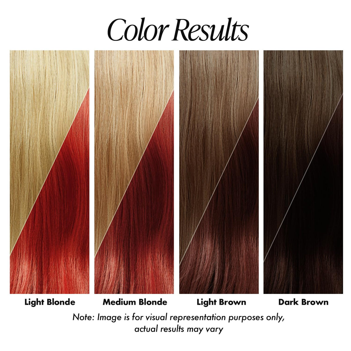 Adore Truly Red color swatches reveal rich red tones.