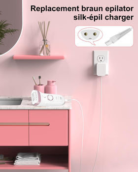 ADRICY charger for Braun Face Epilator Facespa Pro models 910 to 921 enabling quick charges