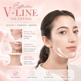 ADRUITE double chin reducer band delivers targeted compression for smoother jaw area