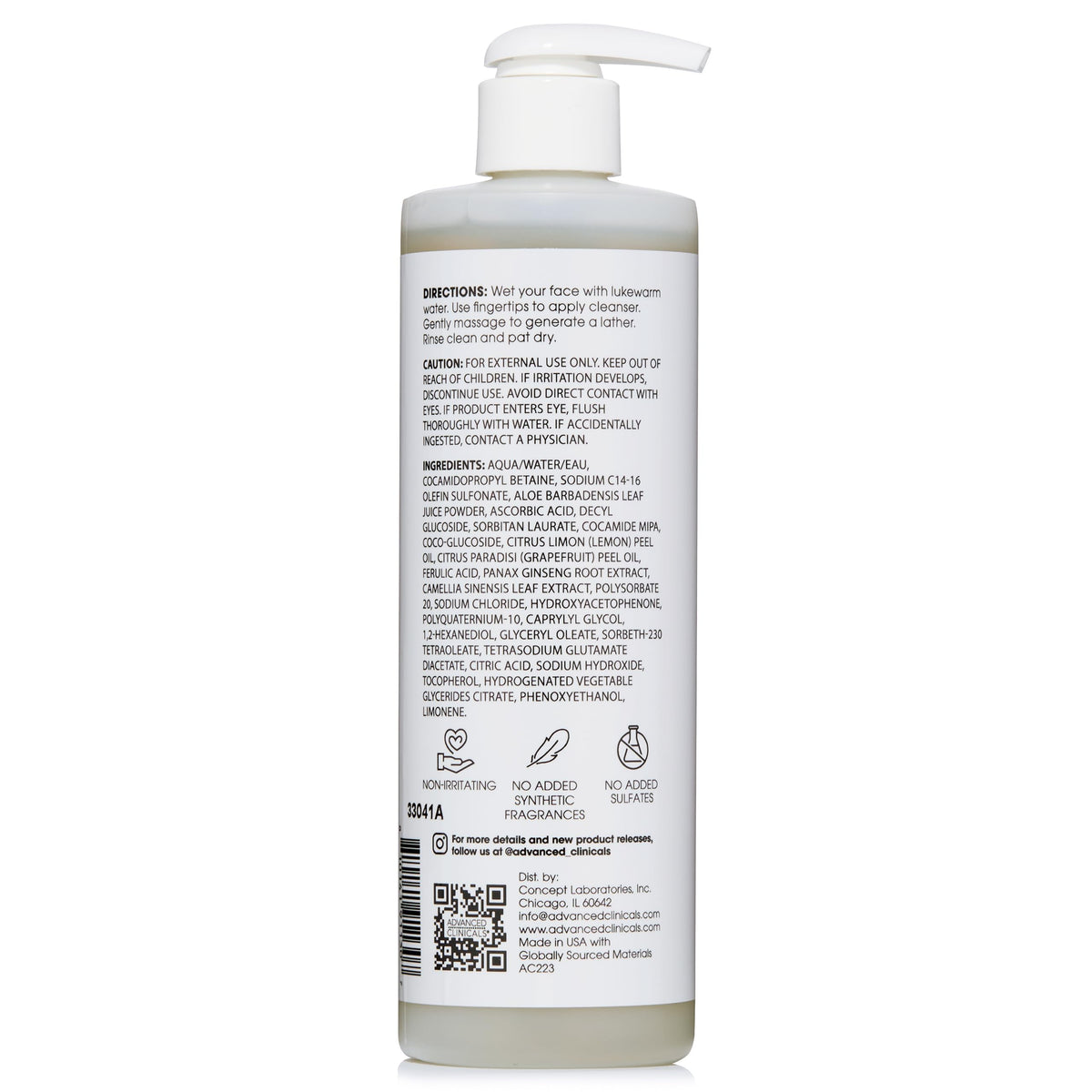 Large 11.75 oz bottle ideal for daily use.