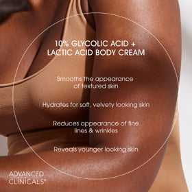 Advanced Clinicals arm skin smoothing demonstrates improved texture
