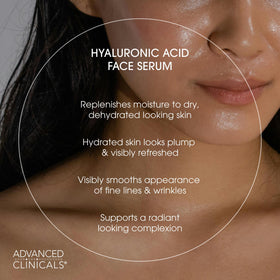Advanced Clinicals body cream swirl on skin showing rich hydration without greasiness