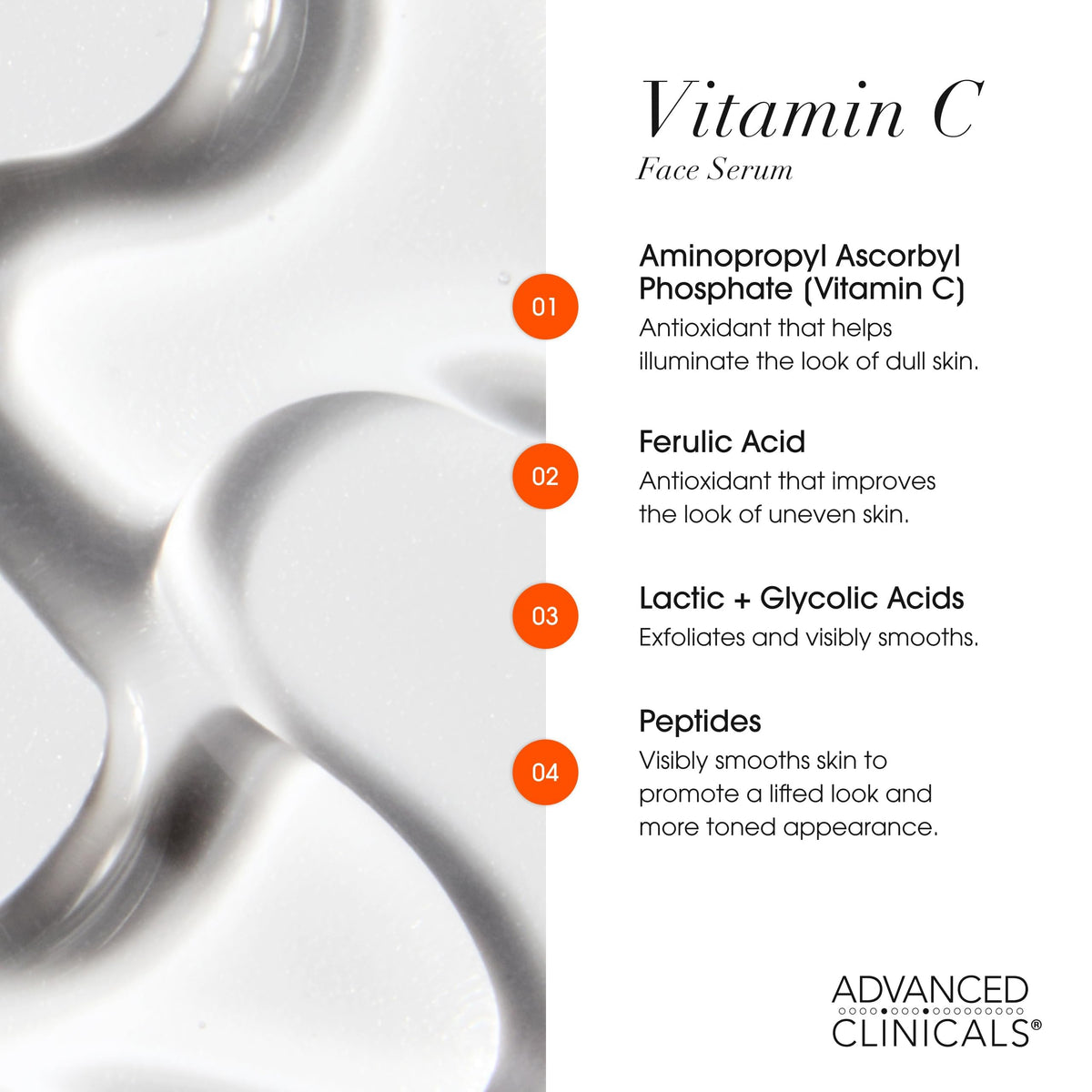 Advanced Clinicals luminous glow on skin after daily use