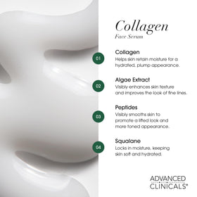 Advanced Clinicals serum contains peptides for a visibly lifted appearance.