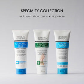 Advanced Clinicals cracked heel cream spa like routine closeup