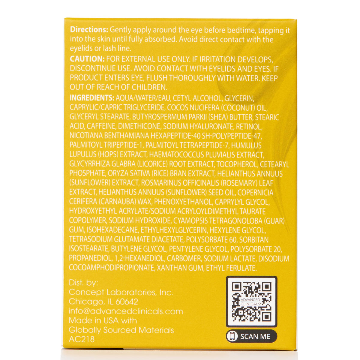 Advanced Clinicals dermatologist-tested Midwest-made formulation backed by skincare expertise.