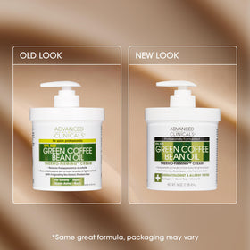 Advanced Clinicals Green Coffee Bean Thermo two-pack display for routine use.