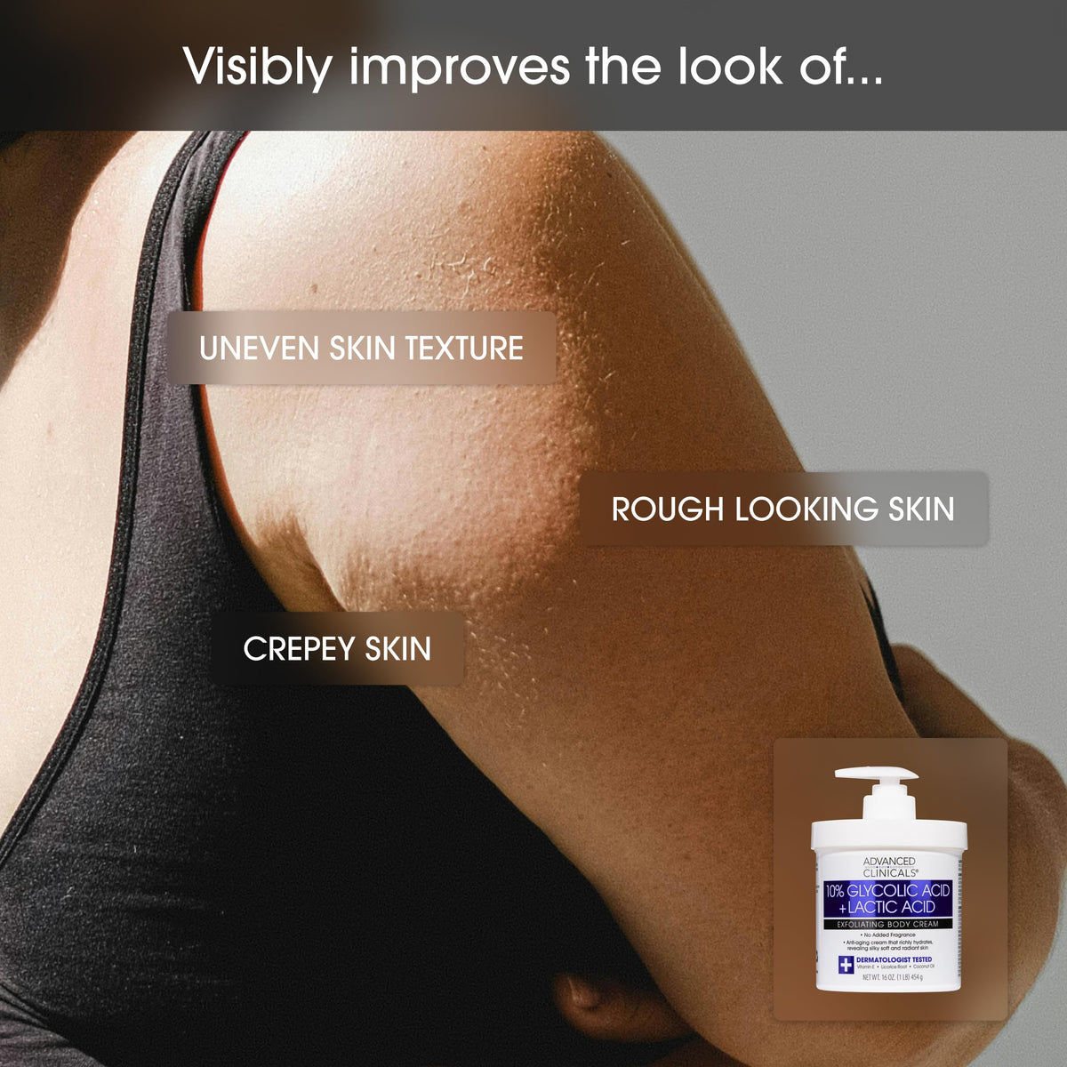 Advanced Clinicals hyaluronic acid hydration visible after absorption