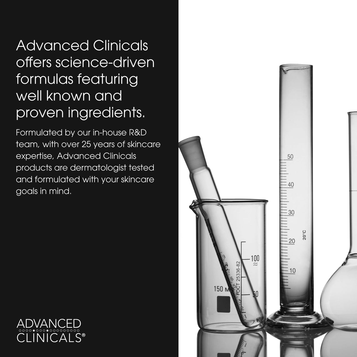 Advanced Clinicals Hyaluronic Acid Serum formulation designed for daily facial care.