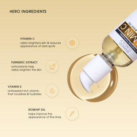 Ferulic acid and vitamin E ingredients close-up