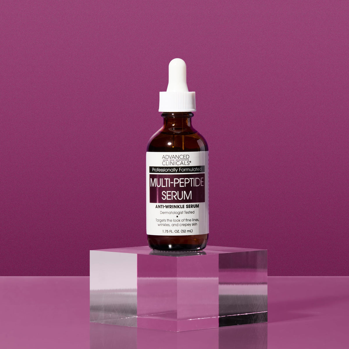 Advanced Clinicals Multi Peptides Serum ingredients quinoa and cica support hydration and resilience.