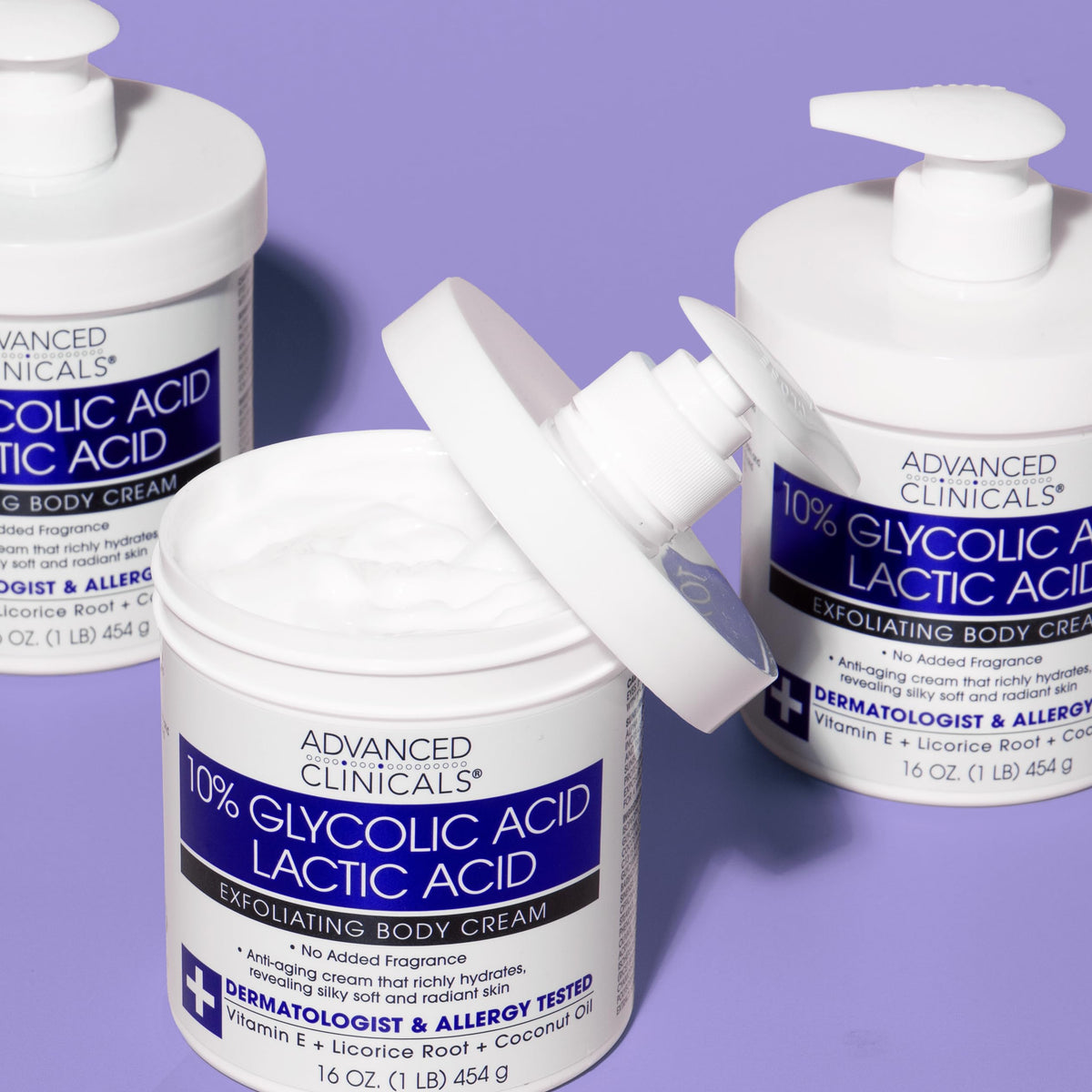 Advanced Clinicals night-time body routine setup for daily care