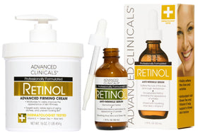 Advanced Clinicals Retinol Body Cream texture shows rich hydration for aging skin