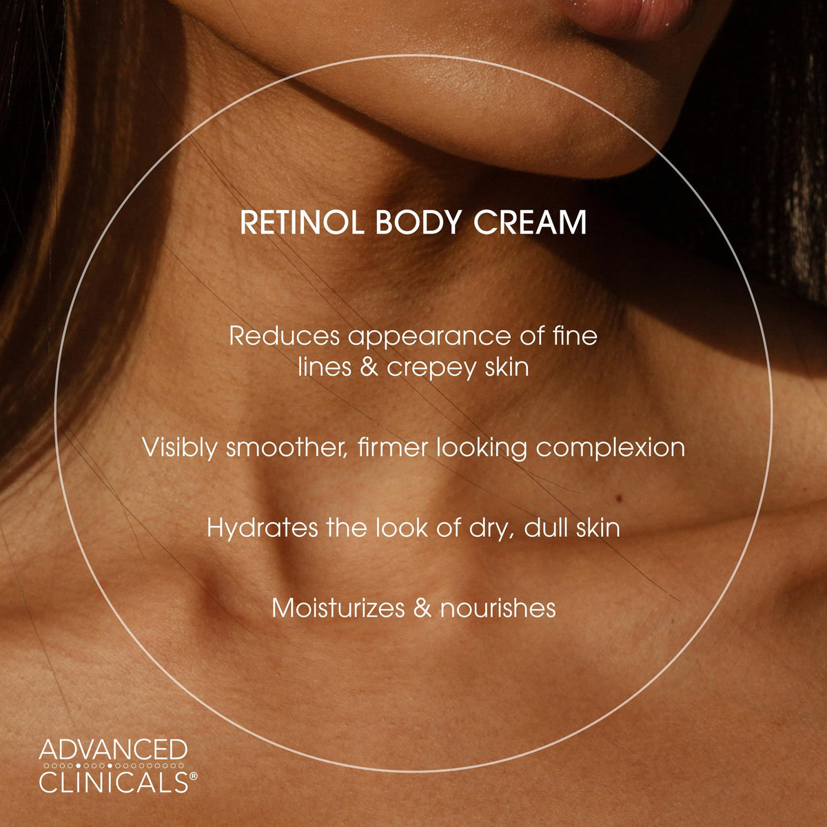 Advanced Clinicals Retinol Serum with Green Tea and Vitamin E nourishes skin
