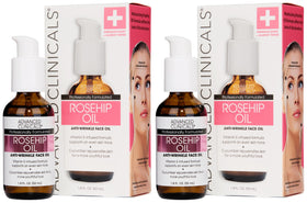 Advanced Clinicals Rosehip Oil bottle pour promotes hydration for smoother skin.
