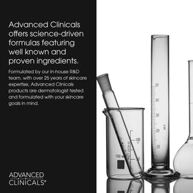 Advanced Clinicals serum applied to clean face for more even tone