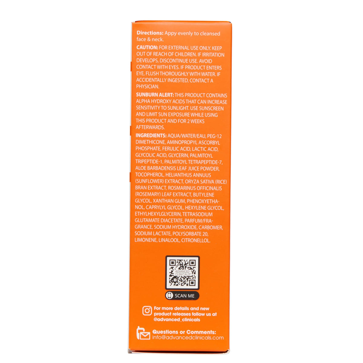 Advanced Clinicals two-pack box on vanity for an easy daily routine