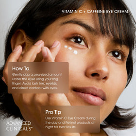 Advanced Clinicals under-eye formula helps reduce dullness and brighten the eye area.