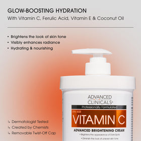 Advanced Clinicals Vitamin C Serum drops closeup delivering luminous radiance