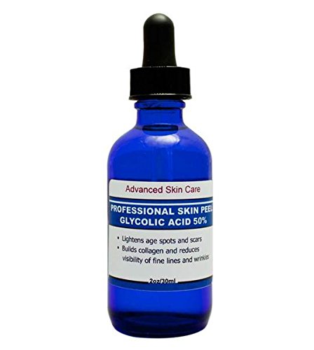Advanced Skin Care Glycolic Peel bottle pour for at-home exfoliation and radiant skin