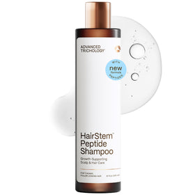 Advanced Trichology Hairstem Peptide Shampoo bottle highlighting peptide-powered scalp support